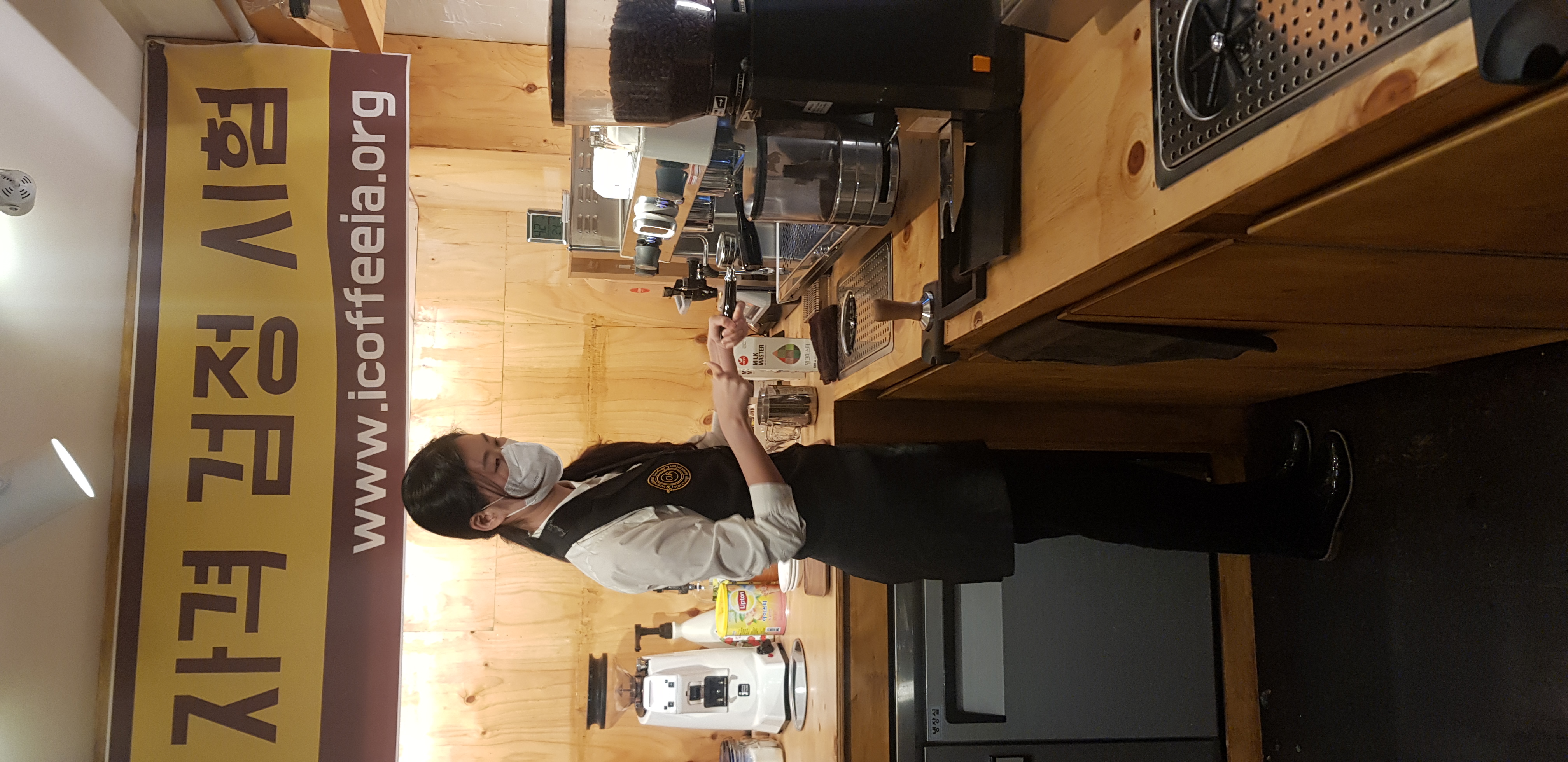 인천중구여성문화회관 바리스타 자격검정시험 현장 소개