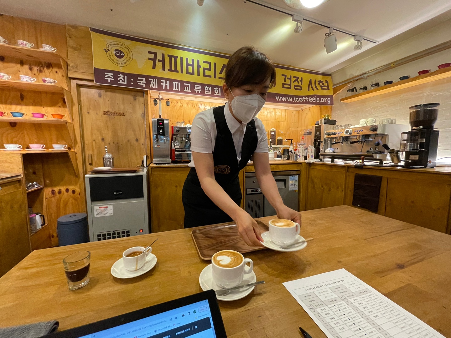 커피 교육의 마지막 과정 [국제커피교류협회 시험공간보기] 2022년 "인천서부여성회관"편 공개