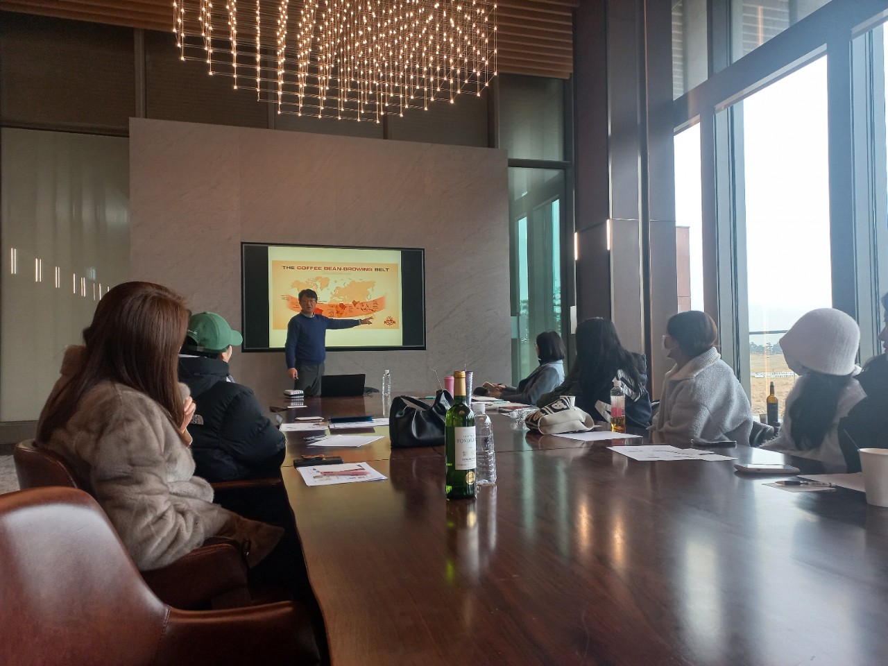 2024년 송도 포스코와이드 골프장 현장 직원 커피 강의 현장