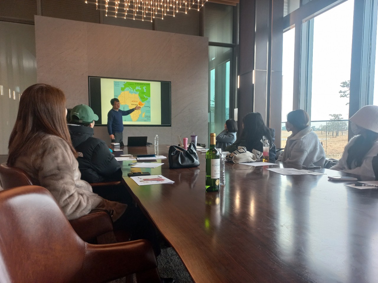 2024년 송도 포스코와이드 골프장 현장 직원 커피 강의 현장